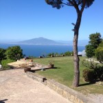 Mt. Vesuvius from hotel's suite